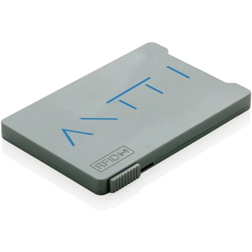 Kaarthouder met RFID anti-skimming grijs