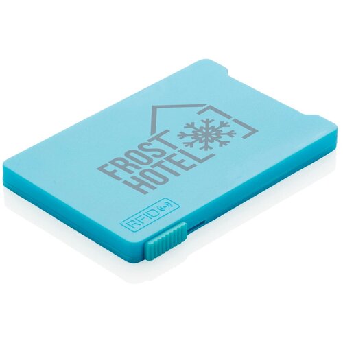 Kaarthouder met RFID anti-skimming blauw