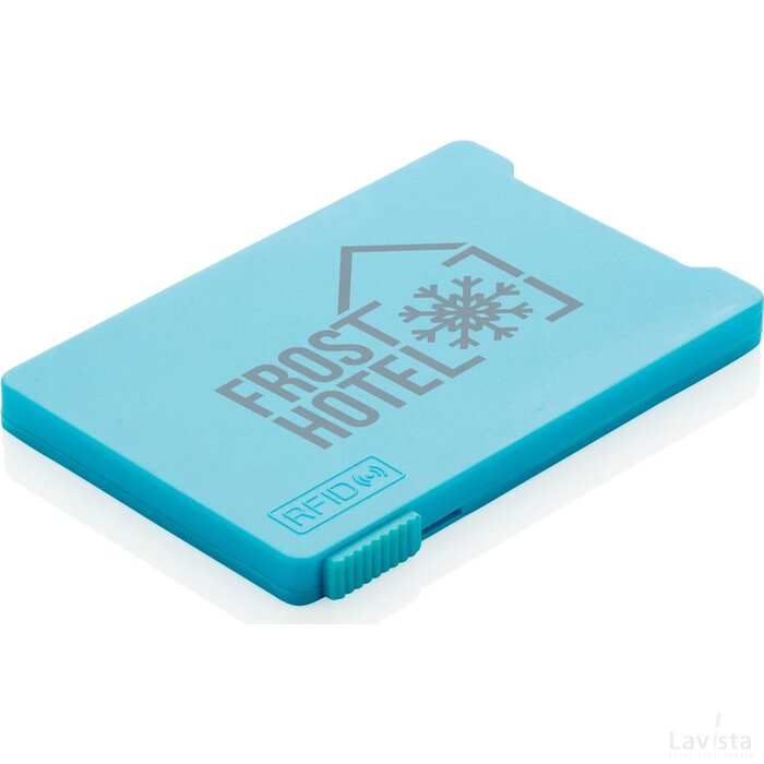 Kaarthouder met RFID anti-skimming blauw