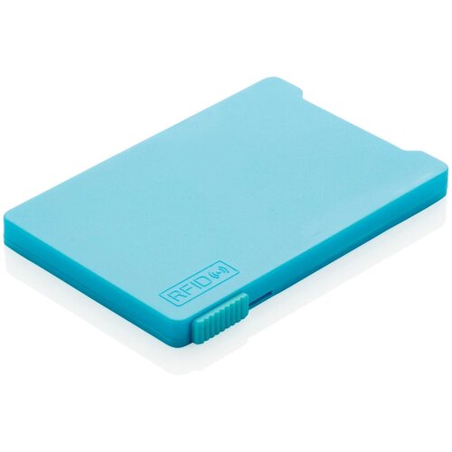 Kaarthouder met RFID anti-skimming blauw