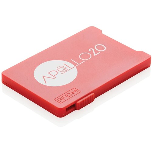 Kaarthouder met RFID anti-skimming rood
