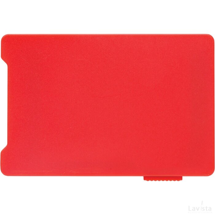 Kaarthouder met RFID anti-skimming rood