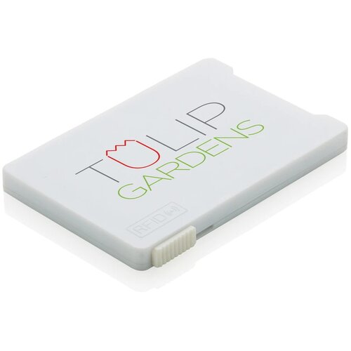 Kaarthouder met RFID anti-skimming wit