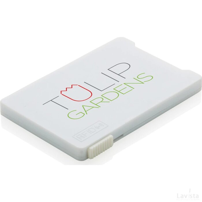 Kaarthouder met RFID anti-skimming wit