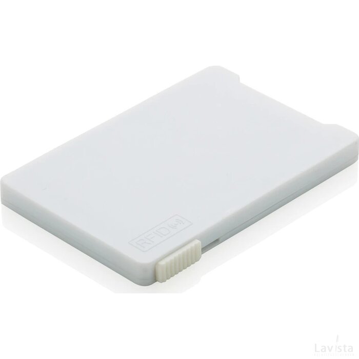 Kaarthouder met RFID anti-skimming wit
