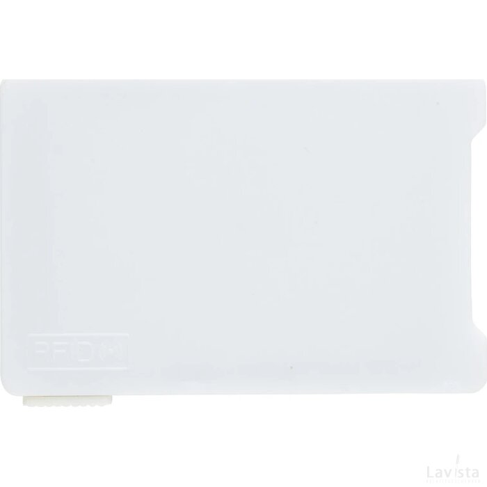 Kaarthouder met RFID anti-skimming wit