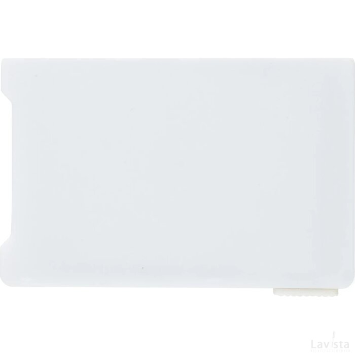 Kaarthouder met RFID anti-skimming wit