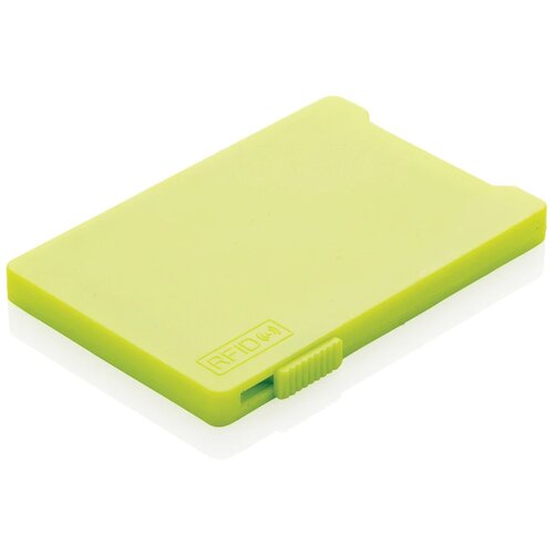 Kaarthouder met RFID anti-skimming limegroen