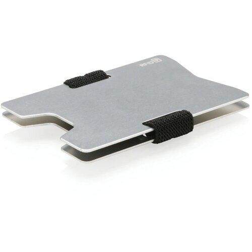 Aluminium RFID anti-skimming creditcard houder zilver, zwart