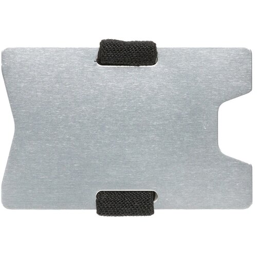Aluminium RFID anti-skimming creditcard houder zilver, zwart