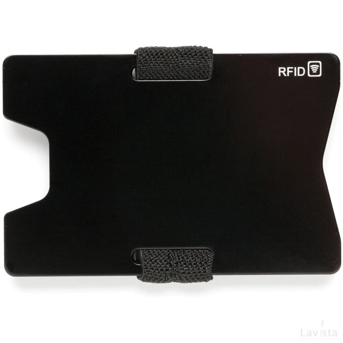 Aluminium RFID anti-skimming creditcard houder zwart, zwart