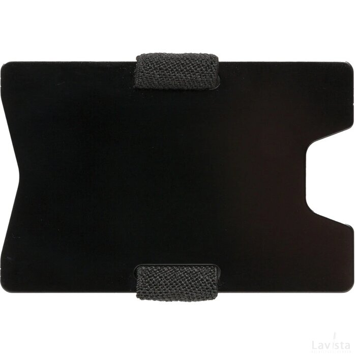 Aluminium RFID anti-skimming creditcard houder zwart, zwart