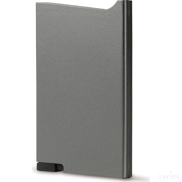 RFID blokkerende kaarthouder donker gun metal