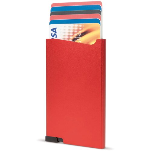 RFID aluminium bankpashouder rood