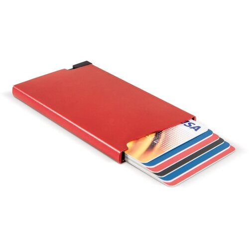 RFID aluminium bankpashouder rood