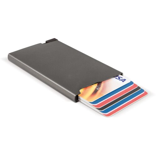 RFID aluminium bankpashouder donker gun metal