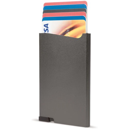 RFID aluminium bankpashouder donker gun metal