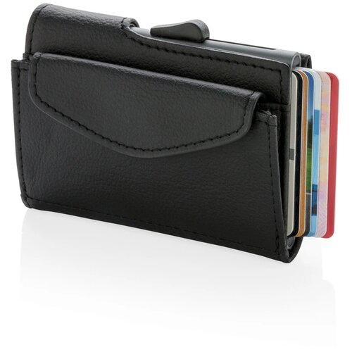 C-Secure RFID kaarthouder & portemonnee met muntvakje zwart