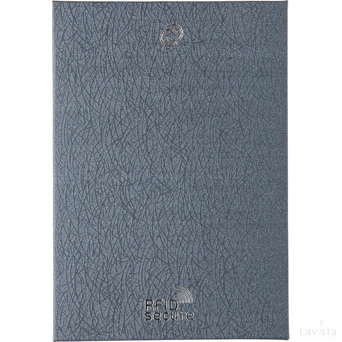 C-Secure aluminium RFID kaarthouder & portemonnee zwart, zilver