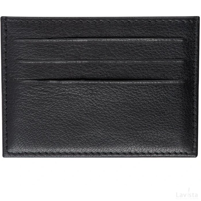 RFID kaarthouder van echt leder zwart