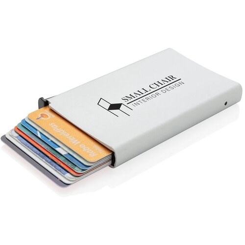 Standaard aluminum RFID kaarthouder zilver