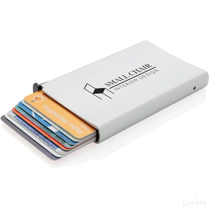 Standaard aluminum RFID kaarthouder zilver