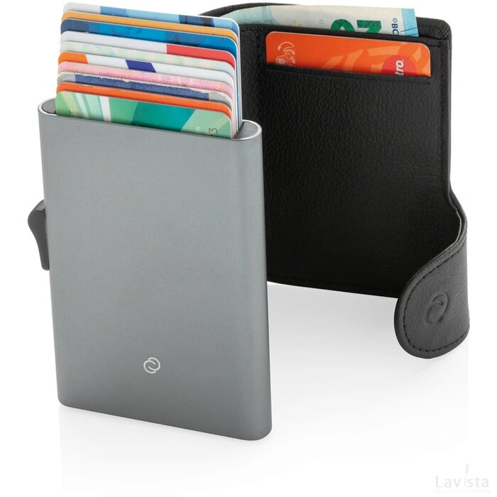 C-Secure XL RFID-kaarthouder & portemonnee zwart