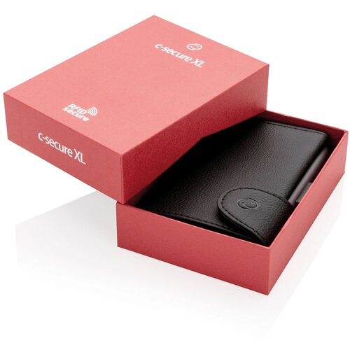 C-Secure XL RFID-kaarthouder & portemonnee zwart