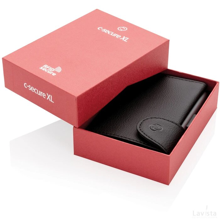 C-Secure XL RFID-kaarthouder & portemonnee zwart