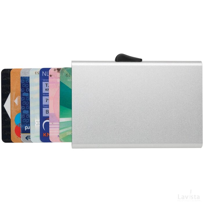 C-Secure aluminium RFID kaarthouder zilver