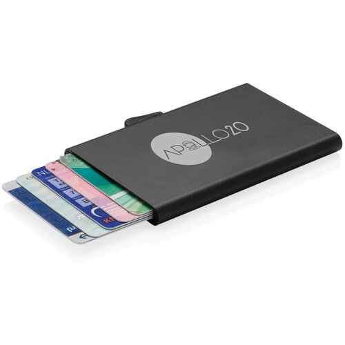 C-Secure aluminium RFID kaarthouder zwart