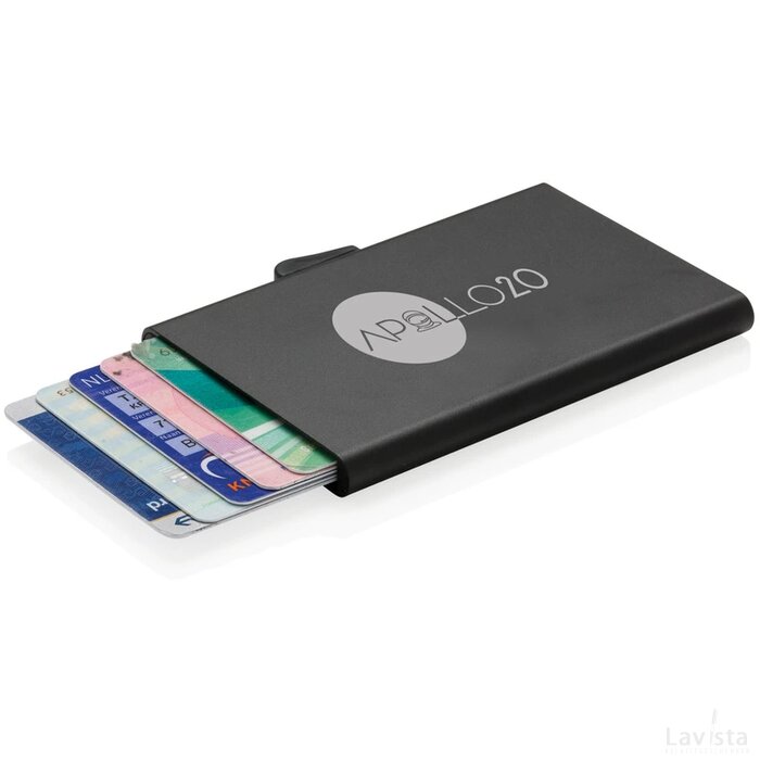 C-Secure aluminium RFID kaarthouder zwart