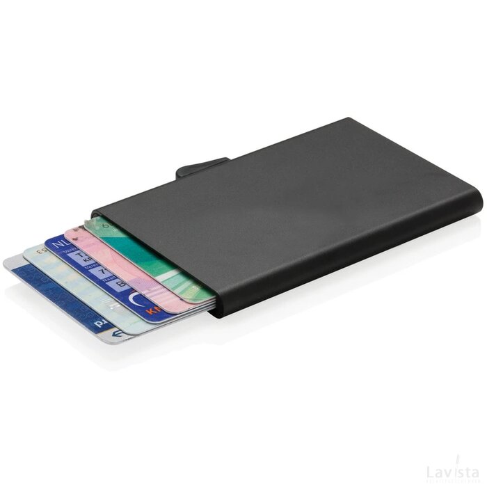 C-Secure aluminium RFID kaarthouder zwart