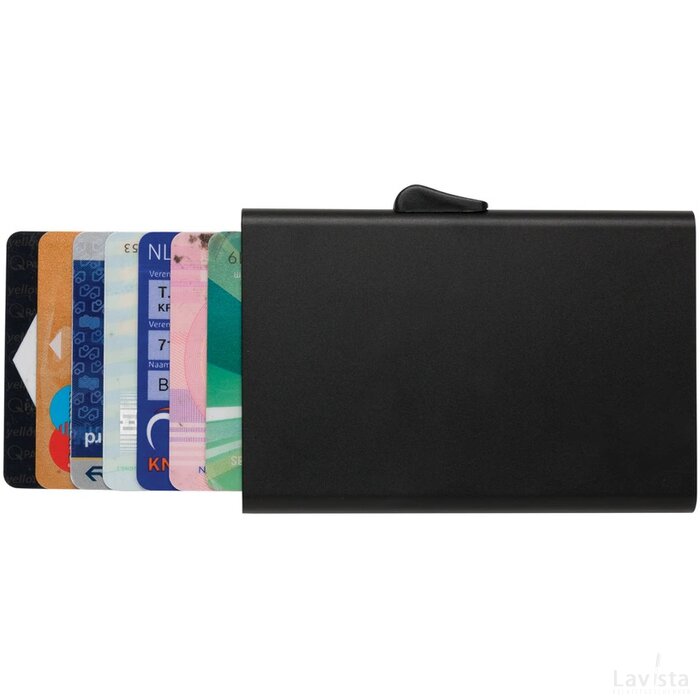 C-Secure aluminium RFID kaarthouder zwart