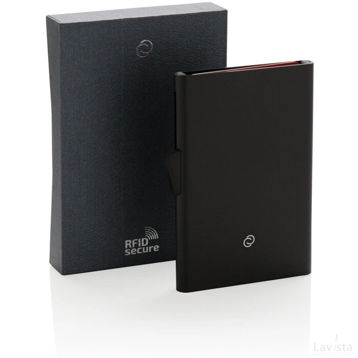 C-Secure aluminium RFID kaarthouder zwart