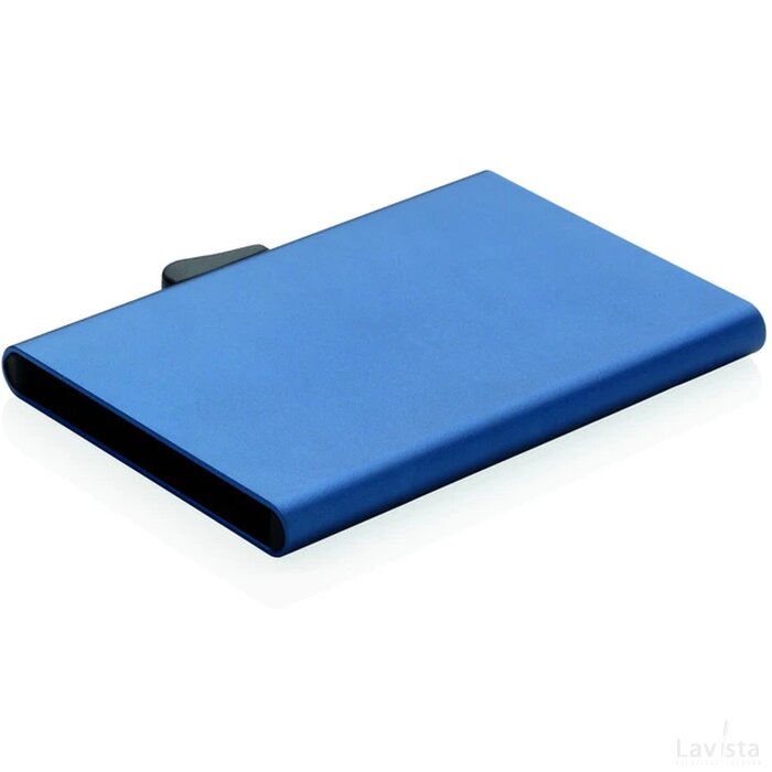 C-Secure aluminium RFID kaarthouder blauw