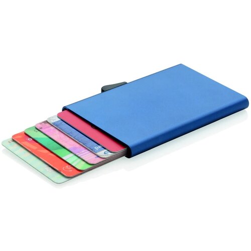 C-Secure aluminium RFID kaarthouder blauw