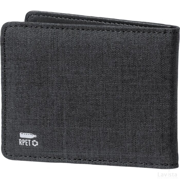 Kenxo Rpet-Portemonnee Zwart