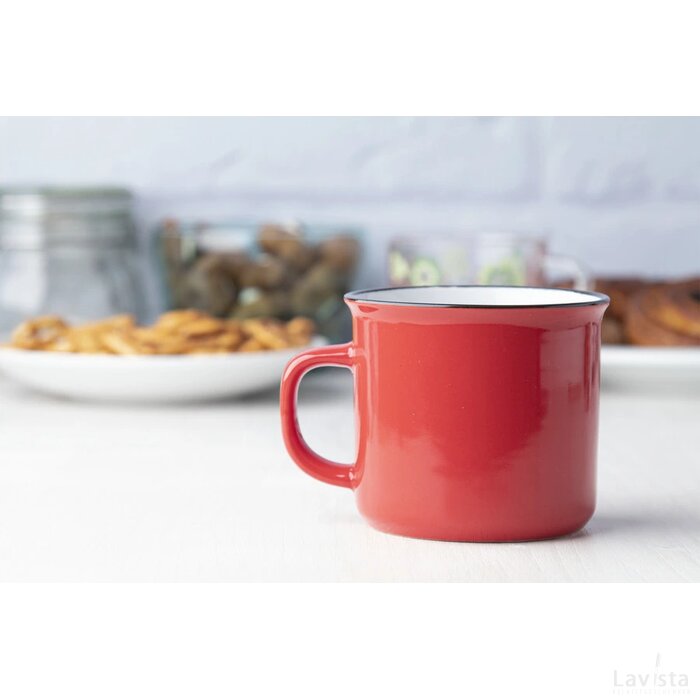 Woodstock Vintage Mok Rood