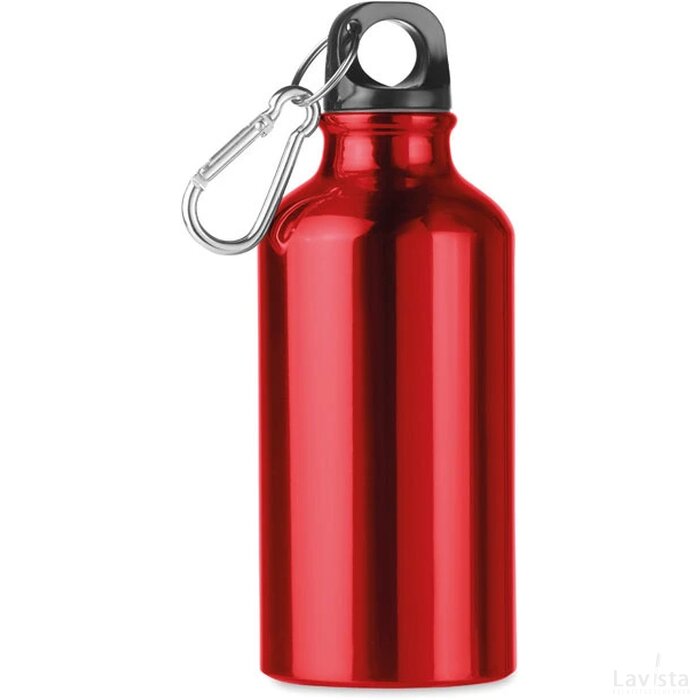 Aluminium drinkfles 400 ml Mid moss rood