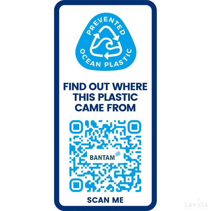 H2O Active® Eco Treble 750 ml drinkfles met tuitdeksel Blauw/Rood