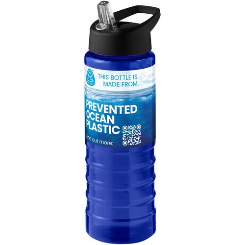 H2O Active® Eco Treble 750 ml drinkfles met tuitdeksel Blauw/Zwart