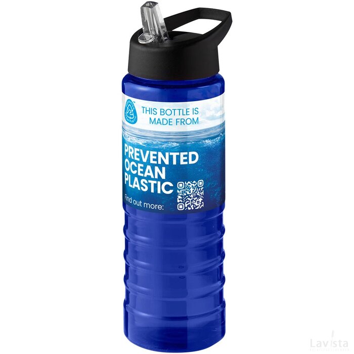 H2O Active® Eco Treble 750 ml drinkfles met tuitdeksel Blauw/Zwart