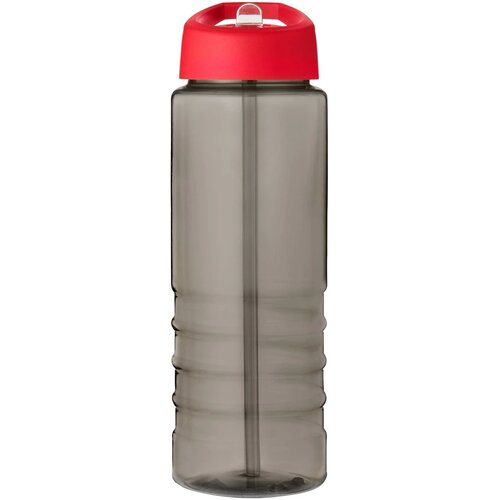 H2O Active® Eco Treble 750 ml drinkfles met tuitdeksel Charcoal/Rood