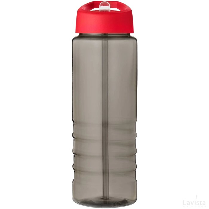 H2O Active® Eco Treble 750 ml drinkfles met tuitdeksel Charcoal/Rood