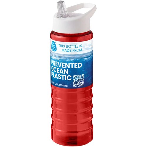H2O Active® Eco Treble 750 ml drinkfles met tuitdeksel Rood/Wit