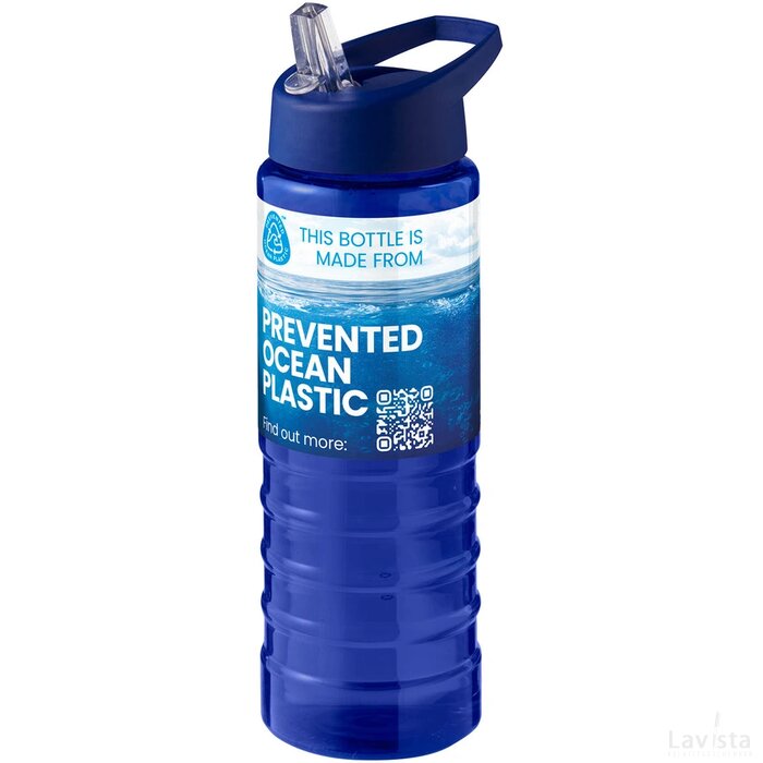H2O Active® Eco Treble 750 ml drinkfles met tuitdeksel Blauw/Blauw