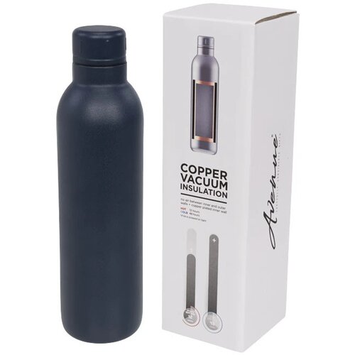Thor 510 ml koper vacuüm geïsoleerde drinkfles blauw Blauw