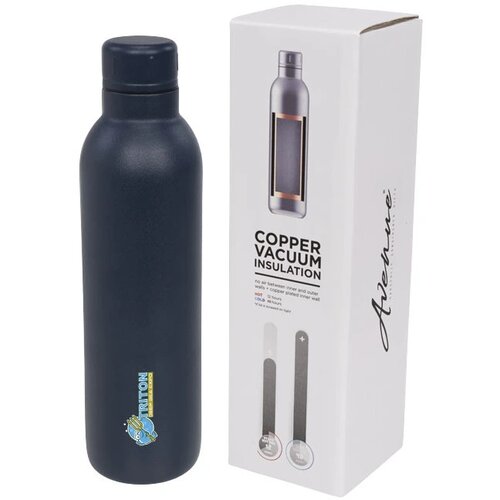 Thor 510 ml koper vacuüm geïsoleerde drinkfles blauw Blauw