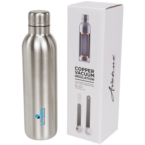 Thor 510 ml koper vacuüm geïsoleerde drinkfles Zilver